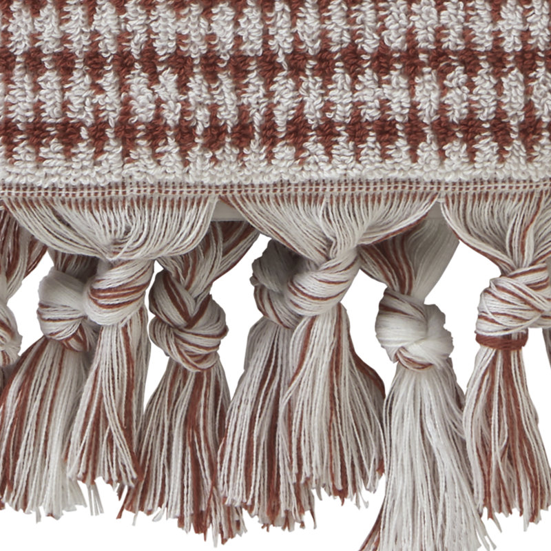 Reign Cotton Plush Hand Towel, Spice