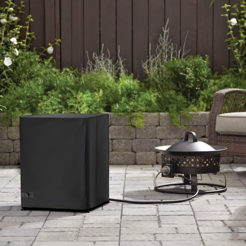 Housse de table Quickflame Firepit Tank Hidaway 17 po, noir, 17"