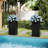  Tall Planter Box (Set Of 2),Black