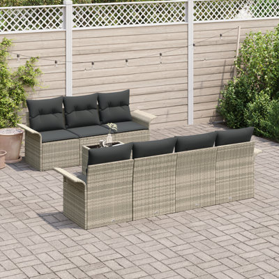 251cm Wide Patio Sofa with Cushions