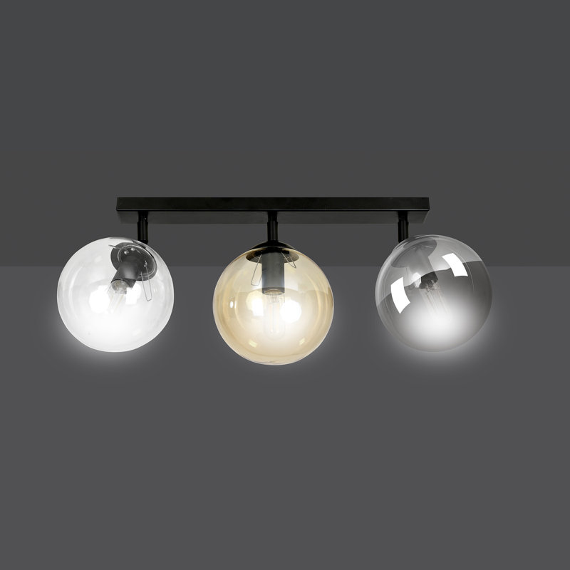 Cadeon 55Cm 3-Light Track Kit, Graphite/Amber/Transparent