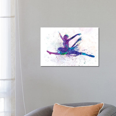 Ballerina Dancing II by Paul Rommer - Wrapped Canvas Painting