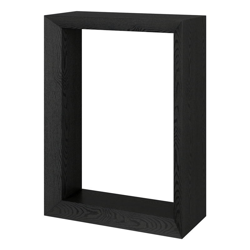 Calaysia Console Table, 76.2cm H x 55.9cm W x 25.4cm D, Black Grain
