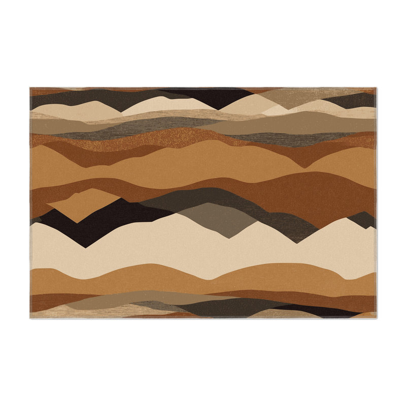 Twilight Peaks Indoor And Outdoor Area Rug, Rectangle 5' x 7'