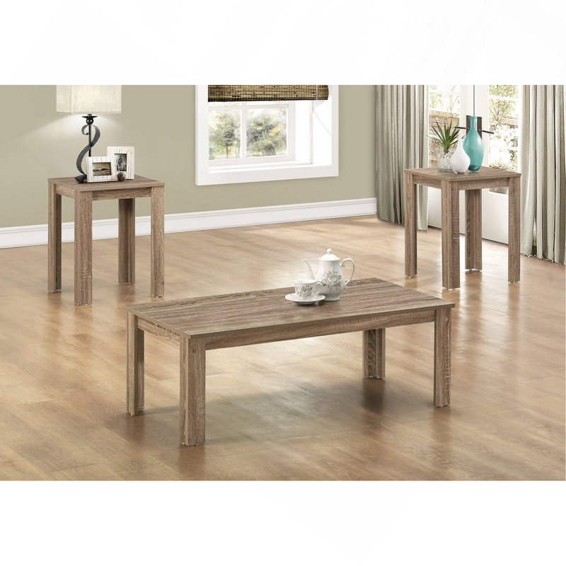 Ensemble de table 3 pièces Stratifié café, Taupe
