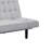 Convertible Futon Sofa Bed, Biscuit Tufted Cushions, Gray 81 Inch-130982899
