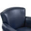 Opal Wingback Genuine Leather Swivel Chair (Set Of 2), Rolled Arm Accent Chairs With Solid Wood Base-2057150161