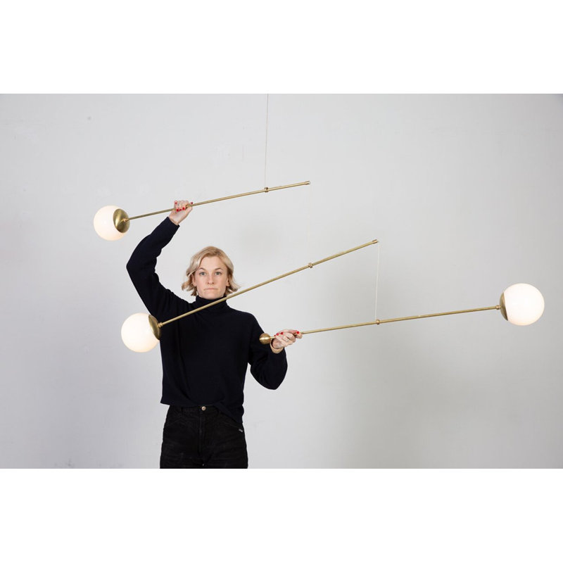 Mobile Chandelier, Brass