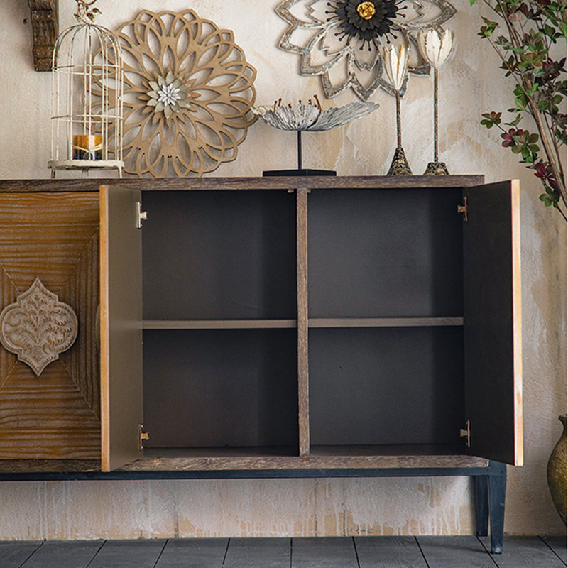 Armoire d'entrée en bois de pin massif