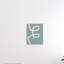 Ligne courbe blanc cassé sur fond bleu - impression-59974835-59974846