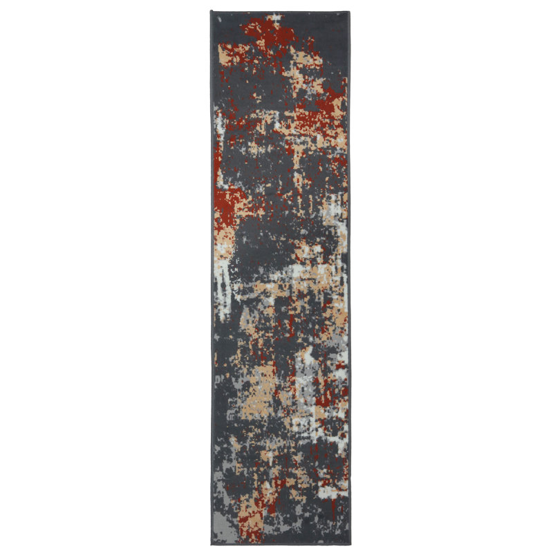 Abstract Indoor Rug, Runner 2' x 8'