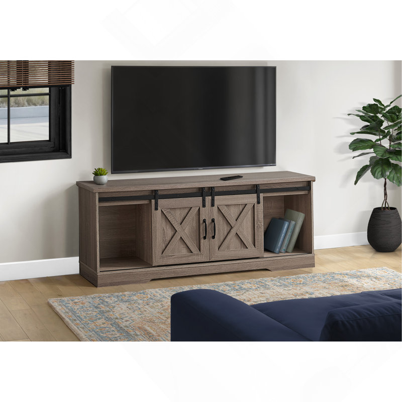 Tv Stand, 60 Inch, Console, Media Entertainment Center, Storage Cabinet, Living Room, Bedroom, Laminate, Transitional, Taupe