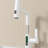 White Basin Faucet With Pull-Out Feature & Led Temperature Show - 360 Rotatable, 31 Spout Modes, Adjustable Height For Bath Display Lift Rotation, Spout, Height, Bathroom