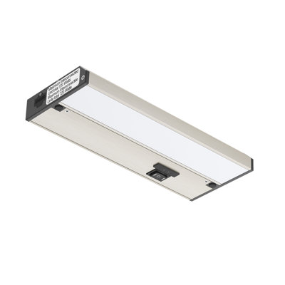 Inlight 9-inch 3 Color Levels LED Under Cabinet Lighting, Hardwired or Plugged-in, Selectable White 2700K/3000K/4000K, Dimmable, Brushed Nickel Finished, IN-0210-0-SN