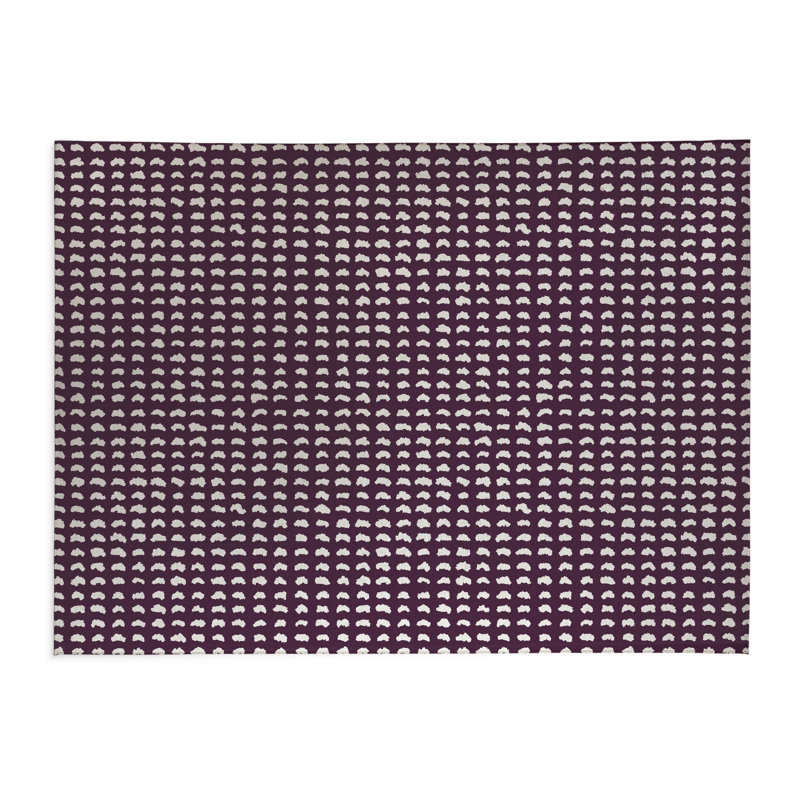 Tapis de cuisine à profil bas Gio, Rectangulaire 3 pi x 5 pi, Aubergine