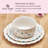 Darbie Angell Painted Daisy 12-Piece Dinnerware Set, Service For 4