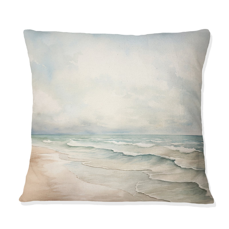 Coussin décoratif Soft Color Beach Horizon IV - Coastal Minimalisme