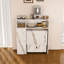 Table de salle à manger pliante multifonctionnelle avec buffet mural et rangement pour petits appartements (Wihte)