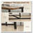 Industrial Rustic Wood Grain Steel Leg Dining Table-548704111