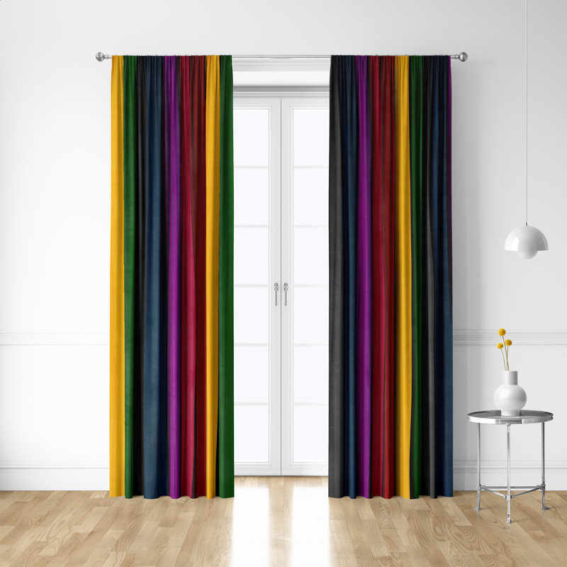 Semi Sheer Curtain Pair, 20" W x 52" L