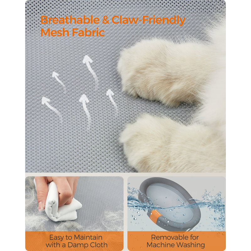 Elevated Pet Bed, 20cm H x 62cm W x 42cm D