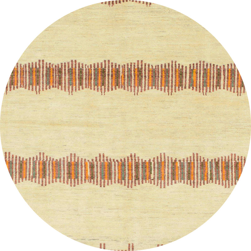 Tapis abstrait moderne 1423, Rond 7 pi