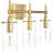 Modern Farmhouse Bathroom Vanity Light Fixture With Clear Glass Covers, 3-Light Industrial Design, UL Listed For Safety And Efficiency