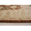 Tapis de bois one-of-kind-noué la 2010 ushak brun/crème 6 pi x 4 po x 8 pi aire en laine de 7 po Cinar