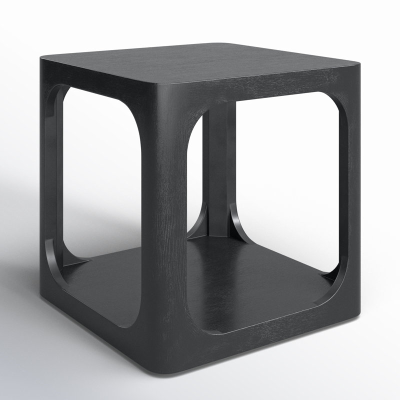 Table de bout Sybil, Noir, noir, noir, noir, 22 po x 22 po