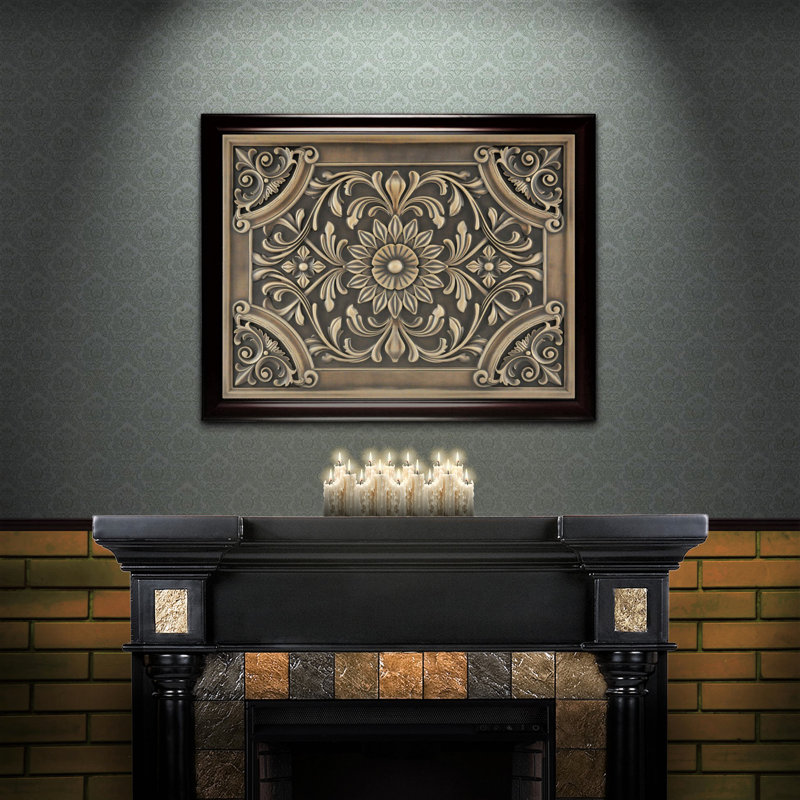 Carreau décoratif en métal 24 po x 18 po Harmony, Bronze