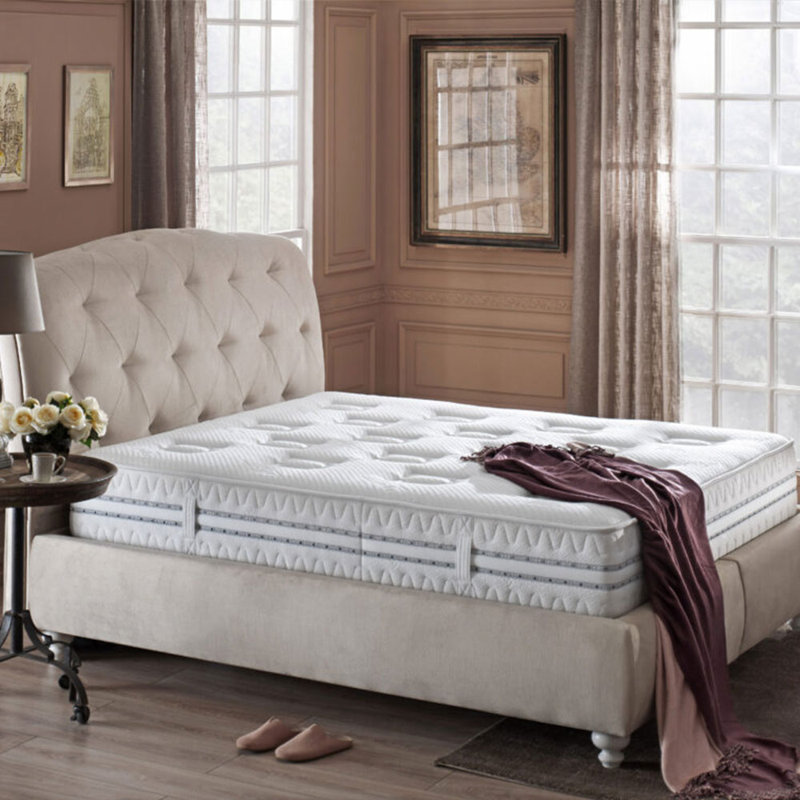 Prestige Prime 12" Ultra Firm Mattress with Monoblock Solid Core, Alpaca Wool & Natural Silk for Orthopedic Support and Dual-Sided Durability