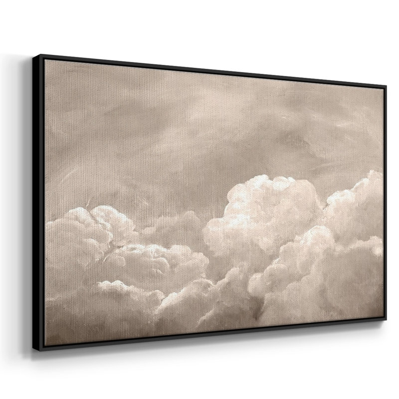 «Painted Clouds I», reproduction d'art sur toile, Noir, H 27 po x l 41 po x P 2 po