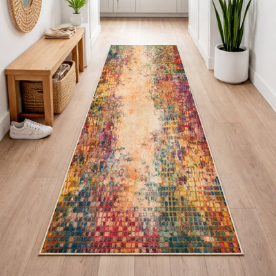 Oriental Machine Tufted Shag Area Rug