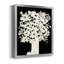 Toile encadrée de qualité supérieure Floral Silhouette - prête à être accrochée-253207196-253207199