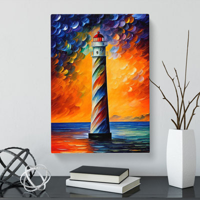 Lighthouse Painted Art Vol.1 - Wrapped Canvas