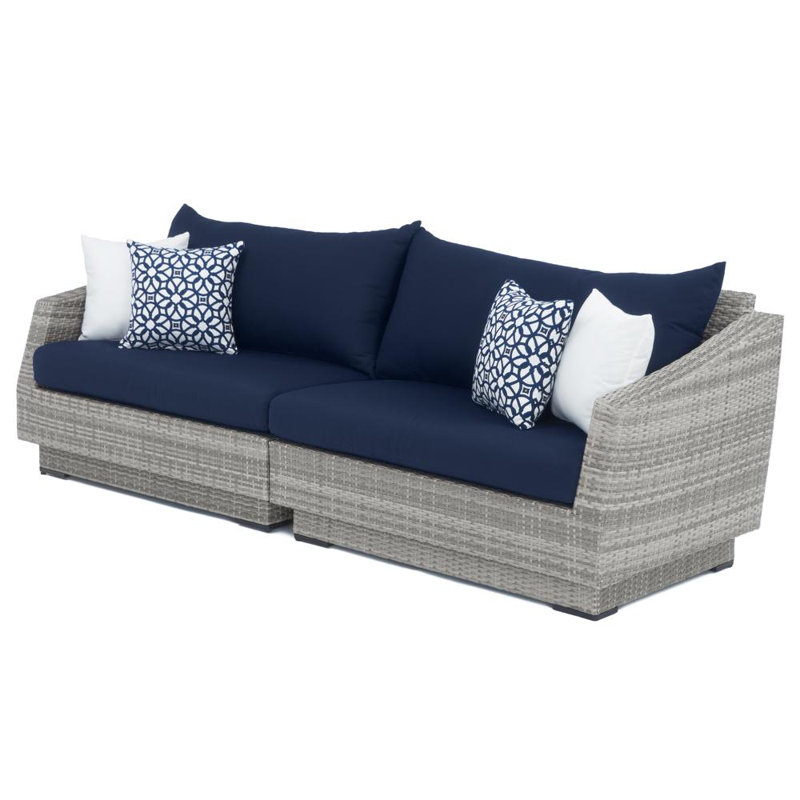 Cannes 9 Piece Seating Group with Cushions, Canvas Navy Sunbrella® Canvas