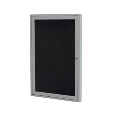 Ghent Recycled Rubber Enclosed Bulletin Board