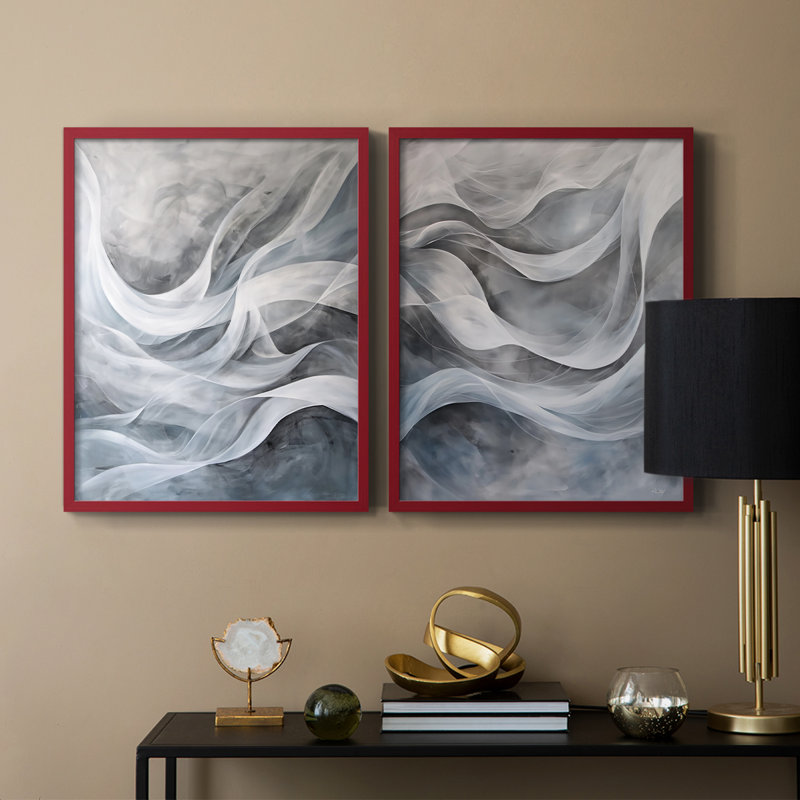 Série ABSTRACT CDLxxxi - reproduction encadrée de qualité supérieure - prête à être accrochée - aucun clou requis - aucun clou requis
