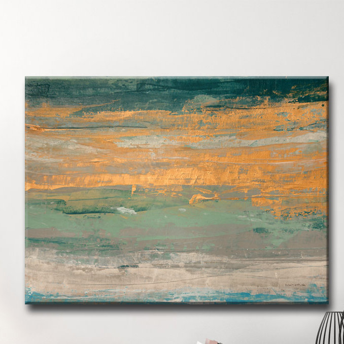 «Sparkling Seas II» par Norman Wyatt Jr., reproduction d'art sur toile tendue, H 16 po x l 20 po x P 1,5 po
