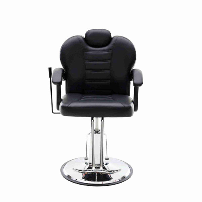 Fauteuil de coiffeur inclinable 102 ° à 140 ° pour salon de coiffure, fauteuil de salon pivotant à pompe hydraulique sur 360 ° pour coiffeur