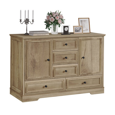 5 Drawer Dresser for Bedroom, Modern Sturdy Wood Chest of Drawers, Spacious Storage Cabinet for Clothes & Accessories