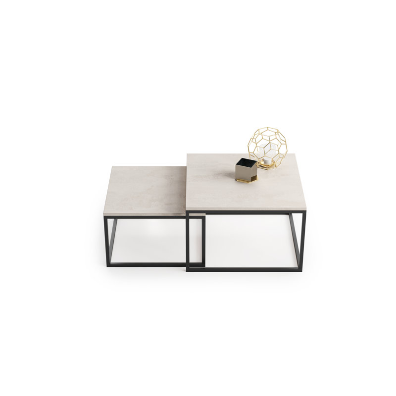 Elcid Sled Coffee Table, Maple, 42 cm x 70 cm x 50 cm
