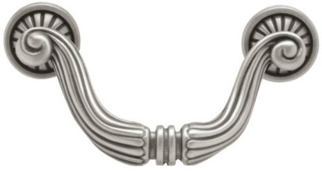 3-1/2" Eastlake Victorian Style Bin Pull Cast Iron
