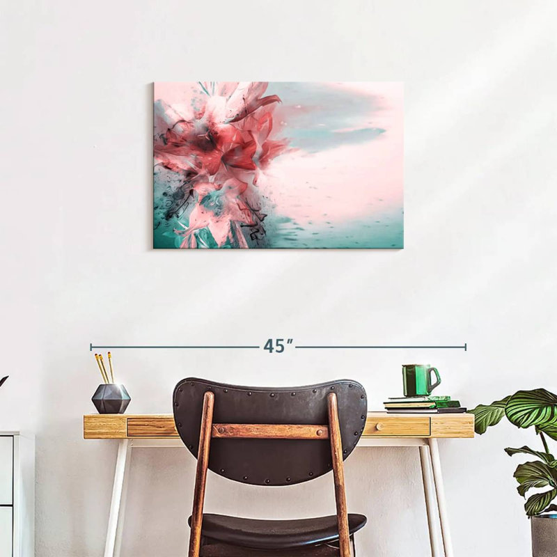 Lys rose et bleu sarcelle Avery