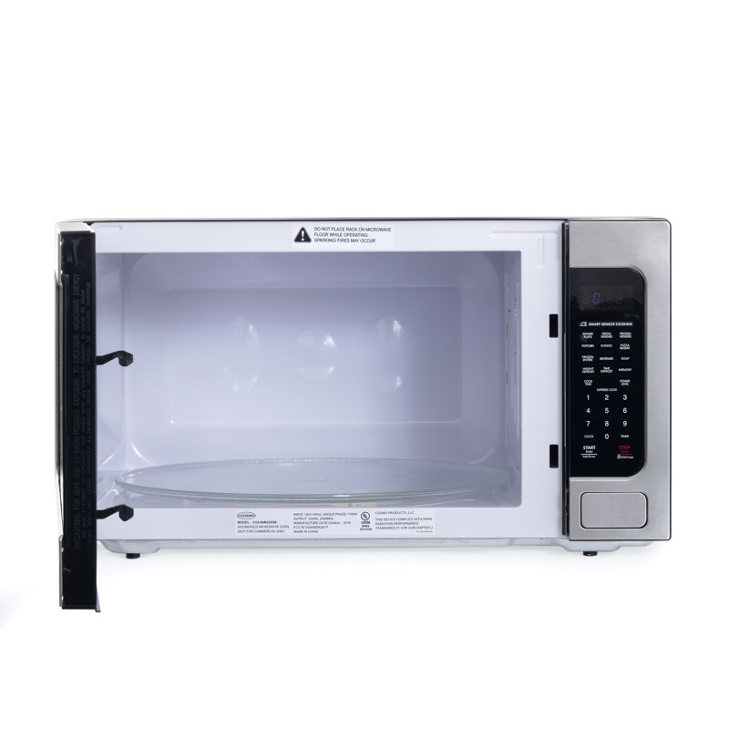 Cosmo 24 in. Nebula Collection 2.2 cu. ft. Countertop Microwave Oven in Stainless Steel