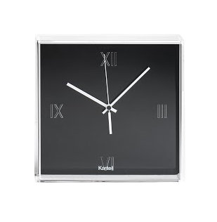 Metal Analog Wall Clock, Black
