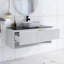 Meuble-lavabo mural 48 po en contreplaqué avec lavabo