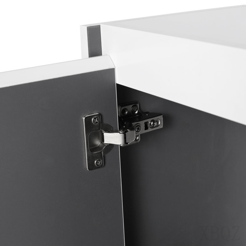 12" Bathroom Side Cabinet,2-Soft Close Doors,Float Mounting Design,12*2(Kd-Packing)