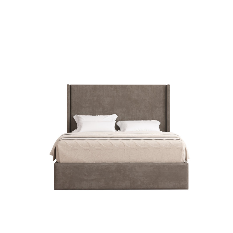 Boiko Upholstered Ottoman Storage Bed, Small Double (4'), Mole