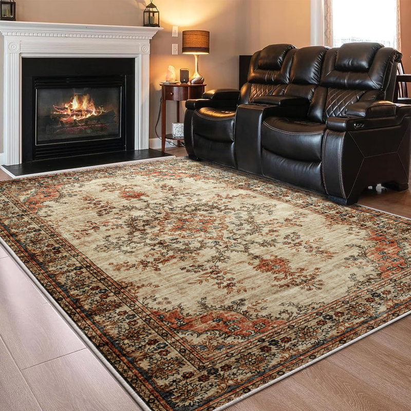 Asmita Vintage Look Shag Area Rug, Rectangle 200 x 290 cm